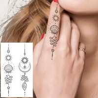 Набір дитячих тимчасових тату "Чорні міні №2" black-tattoo-mini-set-2-3 30 штук по 95*55 см