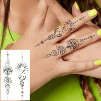 Набір дитячих тимчасових тату "Чорні міні №2" black-tattoo-mini-set-2-3 30 штук по 95*55 см