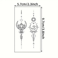 Набір дитячих тимчасових тату "Чорні міні №2" black-tattoo-mini-set-2-3 30 штук по 95*55 см