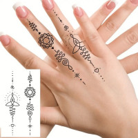 Набір дитячих тимчасових тату "Чорні міні №2" black-tattoo-mini-set-2-3 30 штук по 95*55 см
