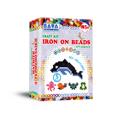 Дитячий набір для творчості. Магніти з термомозаїки "Морські" TM-003 5 фігур