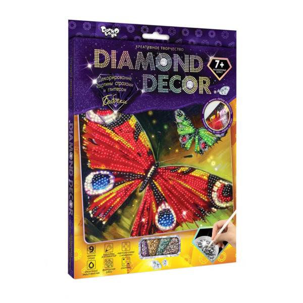 Набір креативної творчості Метелики DD-01-10 "DIAMOND DECOR" Набір креативної творчості Метелики DD-01-10 "DIAMOND DECOR"