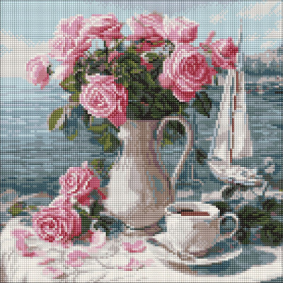 Алмазна мозаїка "Ранкові троянди" AMO8341 40х40 см