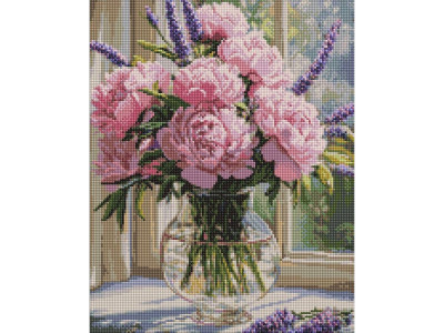 Алмазна мозаїка "Нюдова ніжність у вазі" ©art_selena_ua AMO8361 40х50 см
