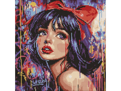 Алмазна мозаїка "Сучасна Білосніжка" AMO8315 40х40 см