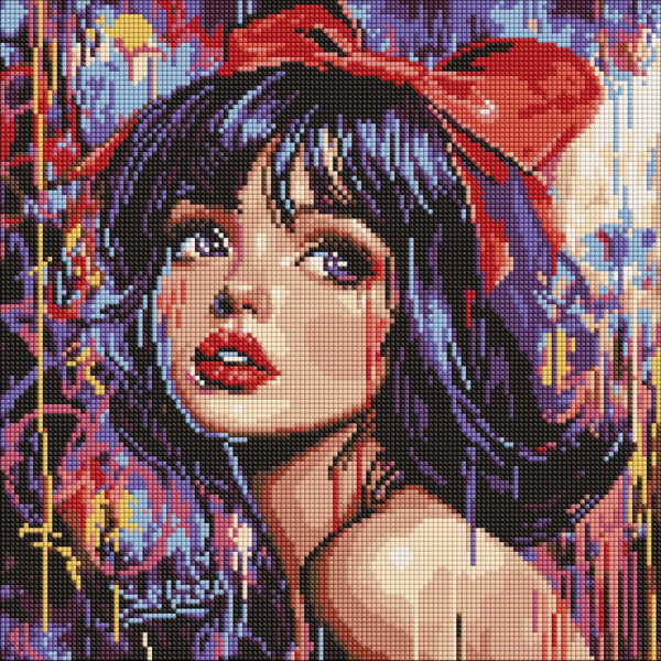 Алмазна мозаїка "Сучасна Білосніжка" AMO8315 40х40 см