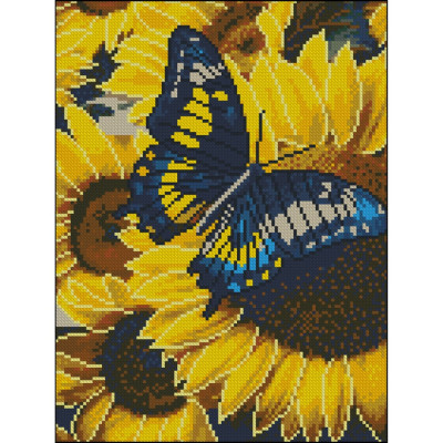 Алмазна мозаїка без підрамника "Метелик" ZAV3040-15 30х40 см