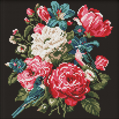 Алмазна мозаїка "Букет життя" AMO20082 30х30 см