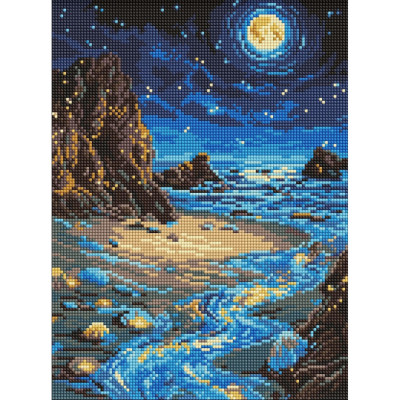 Алмазна мозаїка "Сяючий берег" ©art_selena_ua AMO8234 30х40 см