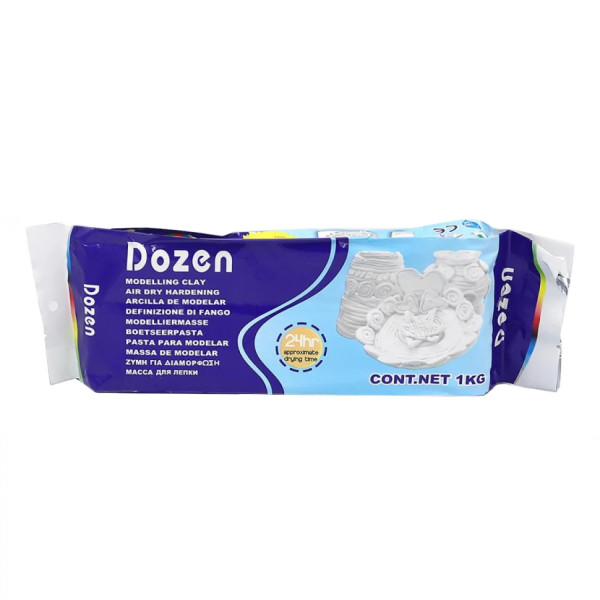 Маса для для ліплення "Dozen" DSCN0668 білий 1 кілограм Маса для для ліплення "Dozen" DSCN0668 білий 1 кілограм