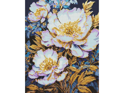Алмазна мозаїка "Елегантні квіти" ©art_selena_ua AMO8152 40х50 см