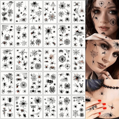 Набір дитячих тимчасових тату "Halloween black" tatto-halloween-black-set-30