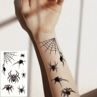 Набір дитячих тимчасових тату "Halloween black" tatto-halloween-black-set-30