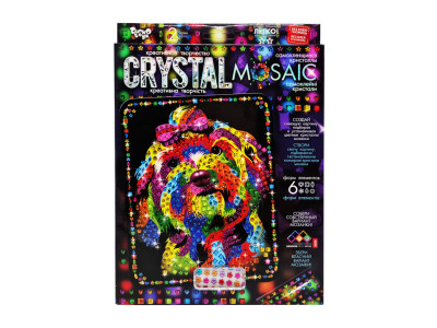 Креативна творчість "Crystal mosaic Пес" CRM-02-05 6 форм елементів