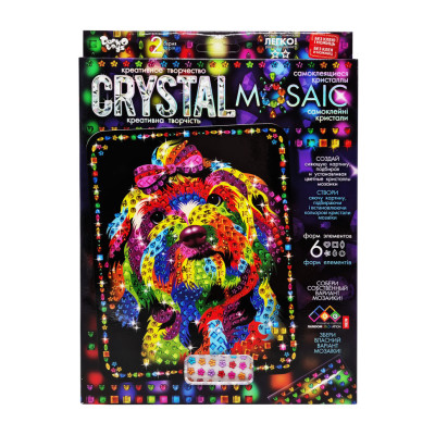 Креативна творчість "Crystal mosaic Пес" CRM-02-05 6 форм елементів