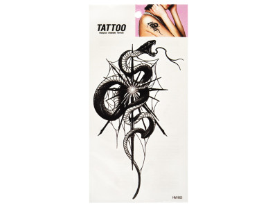 Тимчасове татуювання "Чорна змія Tattoo" 1020-HM1605