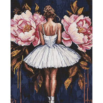 Алмазна мозаїка "Балерина з рожевими півоніями" ©art_selena_ua AMO8346, 40х50 см Алмазна мозаїка "Балерина з рожевими півоніями" ©art_selena_ua AMO8346, 40х50 см