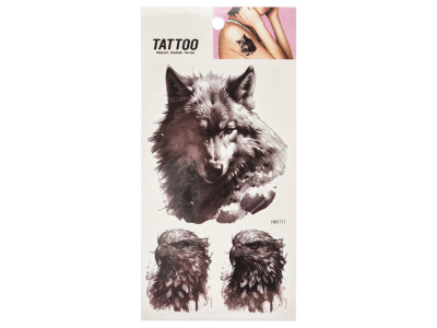 Тимчасове татуювання "Вовк та орел Tattoo" 1020-HM1717 Тимчасове татуювання "Вовк та орел Tattoo" 1020-HM1717