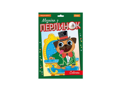 Дитячий набір для творчості "Мозаїка з перлин собачка" НТ-38-06 Дитячий набір для творчості "Мозаїка з перлин собачка" НТ-38-06