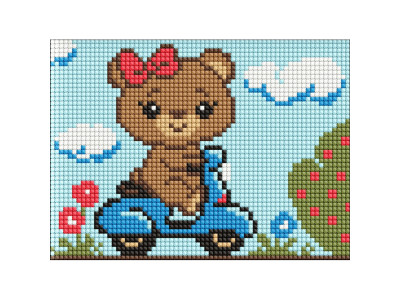 Алмазна мозаїка без підрамника "Миле ведмежатко" AMM1079 15х20 см