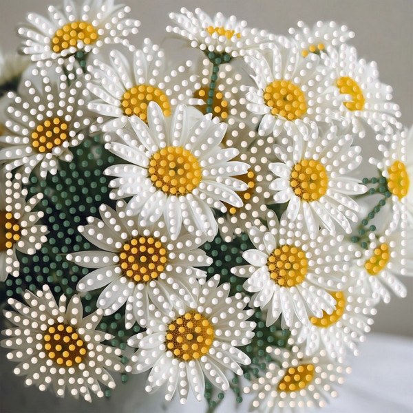 Алмазна мозаїка "Літні ромашки" ZAV1818-6 18х18 см