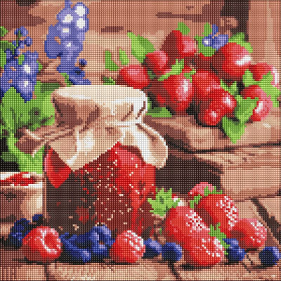 Алмазна мозаїка "Малинове варення" ©art_selena_ua AMO8082 40х40 см