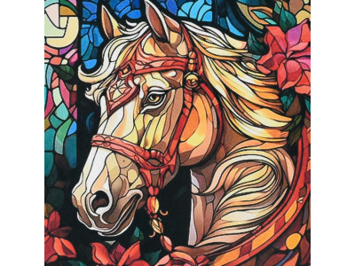 Алмазна мозаїка "Білий вершник" DEEX16289 не повна викладка 30х30 см Алмазна мозаїка "Білий вершник" DEEX16289 не повна викладка 30х30 см