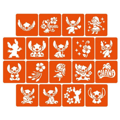 Набір трафаретів для біо-тату "Ліло і Стіч" lilo_stich_5x5_18_1