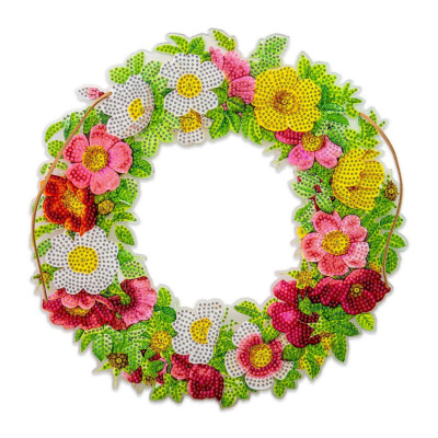 Алмазна мозаїка "Віночок троянд" HHE26391 30х30 см Алмазна мозаїка "Віночок троянд" HHE26391 30х30 см