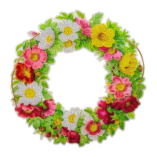 Алмазна мозаїка "Віночок троянд" HHE26391 30х30 см Алмазна мозаїка "Віночок троянд" HHE26391 30х30 см