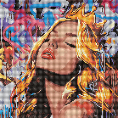 Алмазна мозаїка "Сучасна Спляча красуня" AMO8316 40х40 см