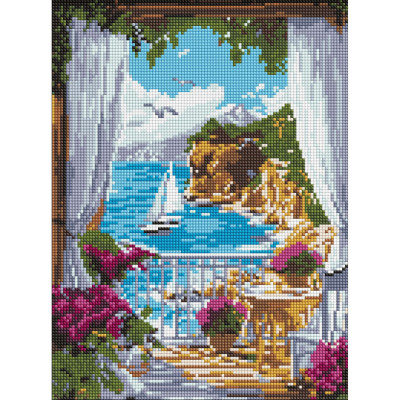 Алмазна мозаїка "Сонячна гавань" AMO8134 30х40 см