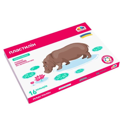 Набір для ліплення пластилін "Захоплення" 200314 16 кольорів