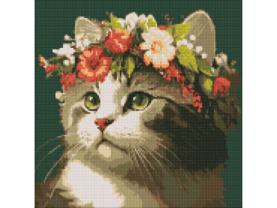 Алмазна мозаїка "Весняний вінок" ©art_selena_ua AMO7665 40х40 см Ідейка