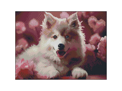 Алмазна мозаїка "Песик" ZAV3040-27 без підрамника 30х40 см