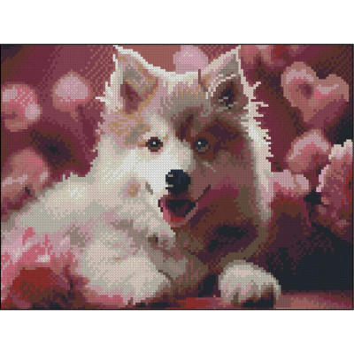 Алмазна мозаїка "Песик" ZAV3040-27 без підрамника 30х40 см Алмазна мозаїка "Песик" ZAV3040-27 без підрамника 30х40 см