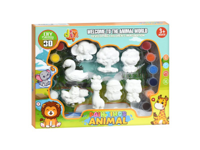 Набір для творчості Тварини MK 5723(Animal) фарби пензлики