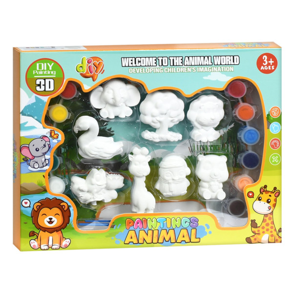 Набір для творчості Тварини MK 5723(Animal) фарби пензлики Набір для творчості Тварини MK 5723(Animal) фарби пензлики