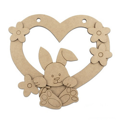 Заготовка для декорування "Зайчик в серці" FDPO-131