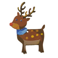 Набір для творчості новорічний Розпис акриловими фарбами "Олень та пінгвін" Умняшка НГ-002/2 Набір для творчості новорічний Розпис акриловими фарбами "Олень та пінгвін" Умняшка НГ-002/2