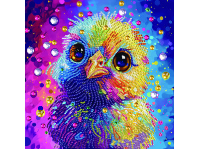 Алмазна мозаїка "Кольорове пташеня" BH033 неповна викладка 25х25 см Алмазна мозаїка "Кольорове пташеня" BH033 неповна викладка 25х25 см