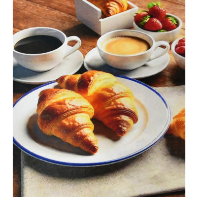 Алмазна мозаїка "Сніданок з ароматом" HEG88154 30х40 см