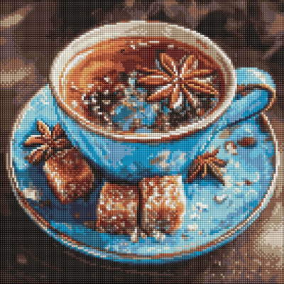 Алмазна мозаїка "Чай з анісом" ©art_selena_ua AMO20103 40х40 см