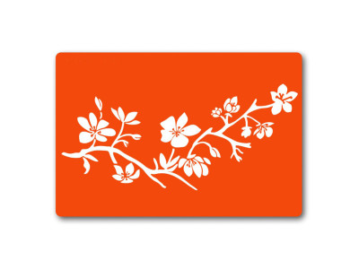 Трафарет для біо-тату Квіти fx094-24*34см розмір 24х34 см