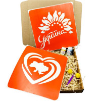 Набір для малювання по тканині "Мапа України Україна квітуча" paint-n080-n058