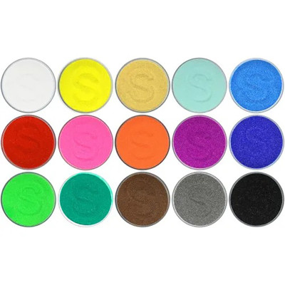 Набір кольорового піску для творчості SMC-15 15 кольорів по 100 г