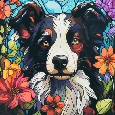 Алмазна мозаїка "Пес у світлі кольорів" DEEX16290 не повна викладка 30х30 см Алмазна мозаїка "Пес у світлі кольорів" DEEX16290 не повна викладка 30х30 см