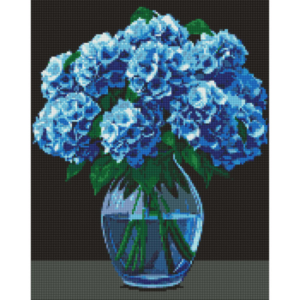 Алмазна мозаїка "Букет гортензій" AMO8001 з АВ стразами 40х50 см Алмазна мозаїка "Букет гортензій" AMO8001 з АВ стразами 40х50 см