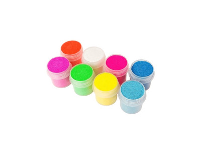 Набір гліттеру для біо-тату №6 glitter-set-big-8x-6 неоновий