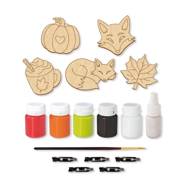 Набір заготовок для створення значків "Яскрава осінь" FDCKW-059